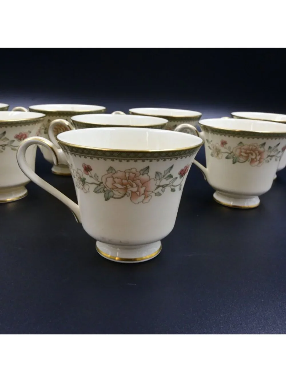 Royal Doulton Minton Jasmine Teacup Bundle Of 8